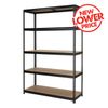 Pinnacle 1830 x 1200 x 410mm 5 Tier Shelving Unit