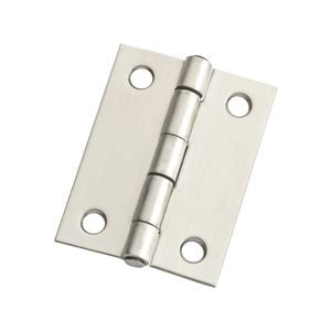 Lane 50 x 40 x 1.2mm Satin Stainless Steel Fixed Pin Butt Hinge - 2 Pack
