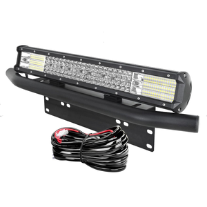 Provecta 20" Combo Beam LED Light Bar Kit With Number Plate Frame & 12V Wiring Loom