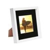 Nicola Spring 8" x 8" White 3D Box Photo Frame - 4" x 4" Mount