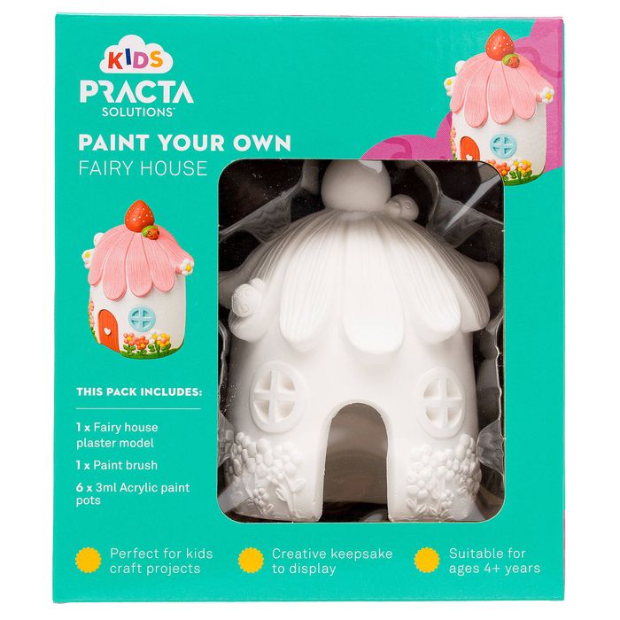 Practa Kids Paint Your Own Fairy House Kit