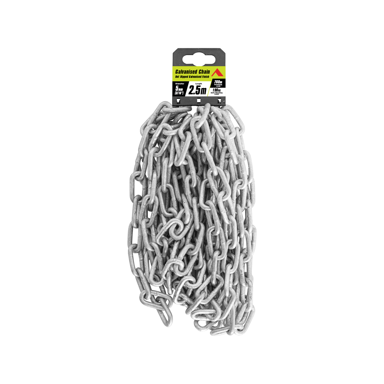 Pinnacle Hardware 5mm (3/16") x 2.5m Galvanised Chain