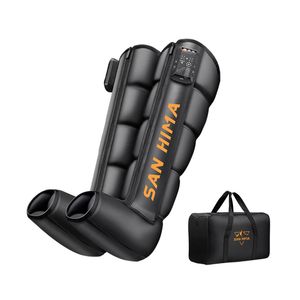 San Hima Air Compression Recovery Boots Cordless Leg Massager 3 Foot Heat Large