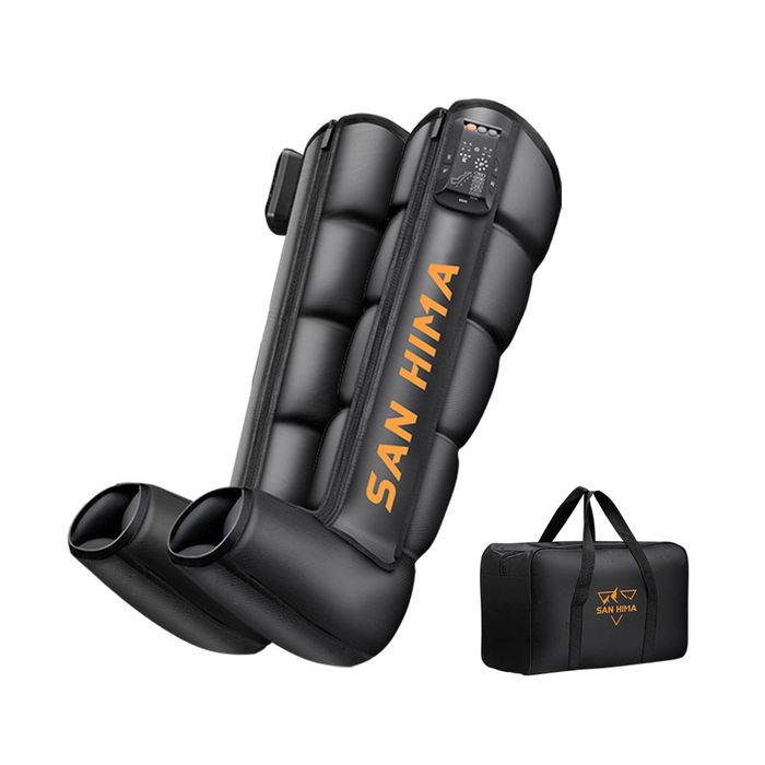 San Hima Air Compression Recovery Boots Cordless Leg Massager 3 Foot Heat Large