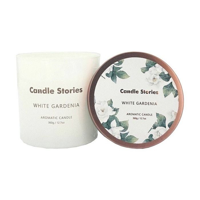 Candle SOY Jar 360g White Gardenia
