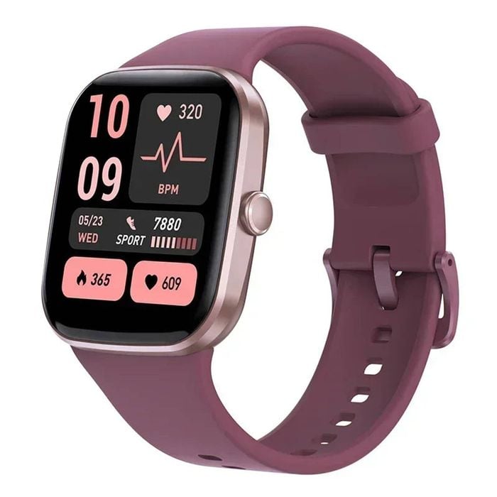 Waterproof Smart Fitness Watch Maroon