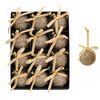 Catzon 12 Pcs Shiny Christmas Ball Ornaments 8CM with Bow for Holiday Wedding Decor-Gold