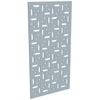 ProtectorAl 300-1200w x 1201-2400h Silver Matt/Gloss White Mosaic Unframed Composite Deco Panel