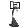 Costway Basketball Hoop Backboard Rim Net 2.35-3.05m Tool-Free Wheel