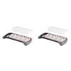 2PK Appetito Stainless Steel 24cm Bowl Grater Home Kitchen Cooking