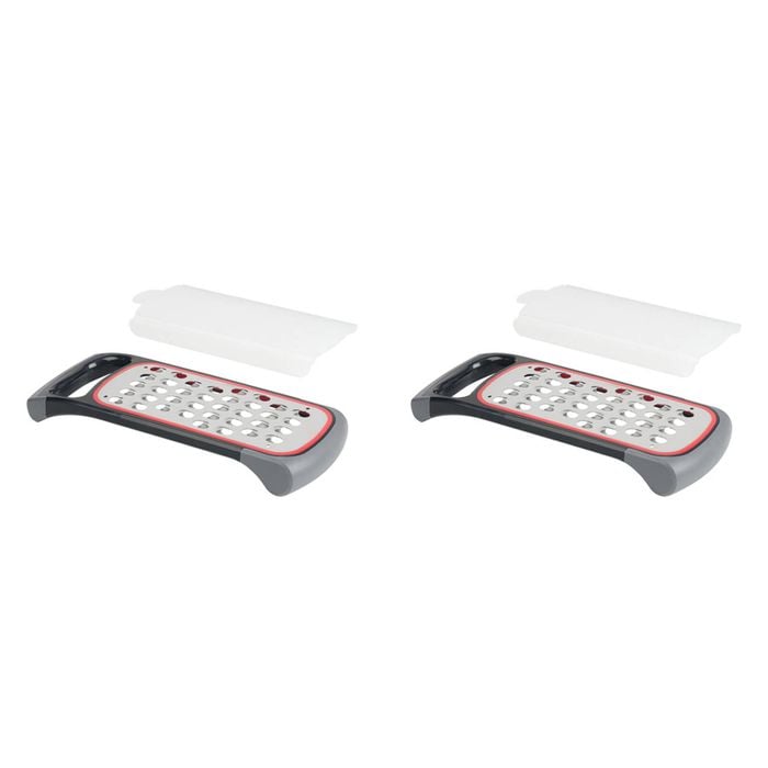 2PK Appetito Stainless Steel 24cm Bowl Grater Home Kitchen Cooking