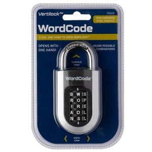 Wordcode Vertilock 5 Dial Stacker Combination Padlock