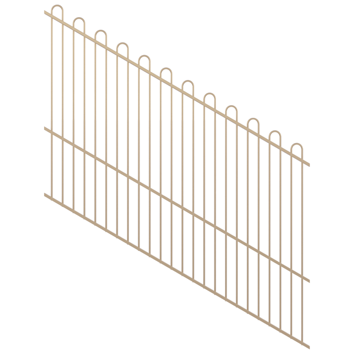 ProtectorAl 1201-2400W x 1800H Primrose Loop Top Pool Fence Panel Raked 16-30º