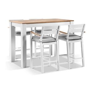 Outdoor Balmoral 1.5M Bar Table With 4 Capri Bar Stools