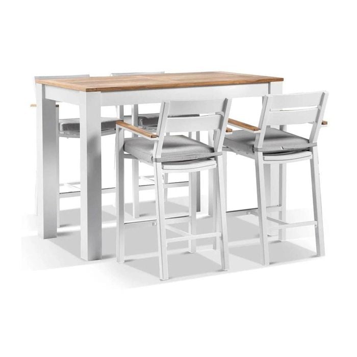 Outdoor Balmoral 1.5M Bar Table With 4 Capri Bar Stools
