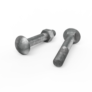 ZENITH M16 x 100mm Hot Dip Galvanised Cup Head Bolts & Nuts - Each