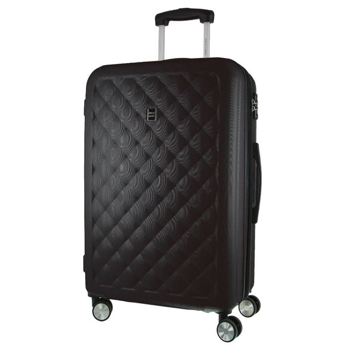 Pierre Cardin 4 Wheel Large Hard-shell Tsa Lock Travel Luggage 80cm Black