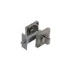 Sylvan Bathroom Turn & Bolt Square Back Plate Satin Nickel Plate
