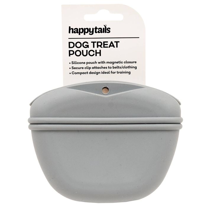 Happy Tails 135 x 25 x 110mm Silicone Dog Treat Pouch with Clip