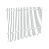ProtectorAl 1201 - 2399 x 1800mm Pearl White Aluminium Pool Fence Panel Picket Top With Mid Rail