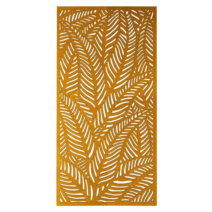 Jack 1800 x 900mm Ferns Weathering Steel Screen
