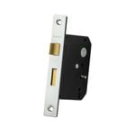 Sylvan 60mm Satin Nickel Plate 3 Lever Mortice Lock