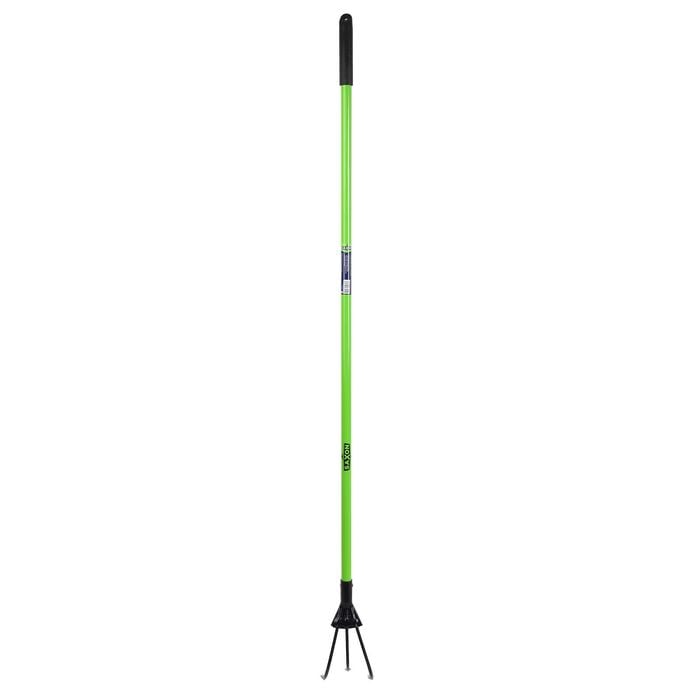 Saxon 153mm 3 Prong Fibreglass Long Handle Cultivator