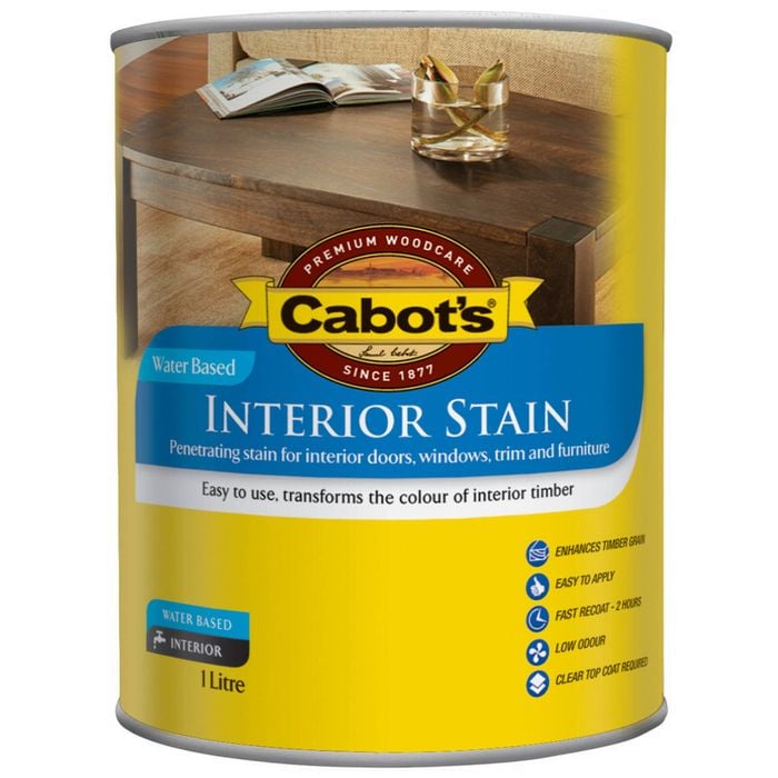 Cabot's 1L Jarrah Water Based Interior Stain
