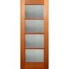 Woodcraft 2040 x 820 x 40mm Entrance Door Lauren Rain Safety Glass