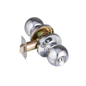 Schlage Chrome Regent Series Denver Privacy Knobset