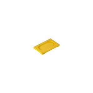 Inox Macel Gastronorm Lid Polypropylene 1/9 Size Yellow 176x108x20mm