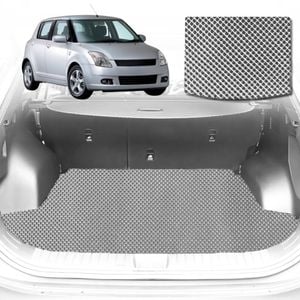 6D Diamond Car Boot Mat for Suzuki Swift Auto2004-2010-Hatch-Cargo Mat-Grey-Outback GT