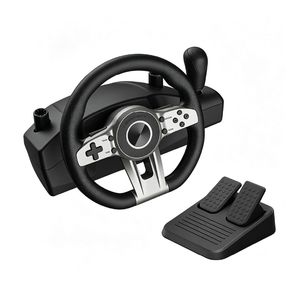 Gaming Racing Steering Wheel 270 Degree Dual Motor Vibration Pedals Gear Shifter