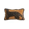 SOGA 30cm Stylish Golden Yellow Black Leopard Pattern Throw Pillow