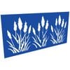 ProtectorAl 300-1200 x 1201-2400mm Light Blue/Satin White Bullrush Unframed Composite Decorative Panel