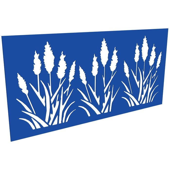 ProtectorAl 300-1200 x 1201-2400mm Light Blue/Satin White Bullrush Unframed Composite Decorative Panel