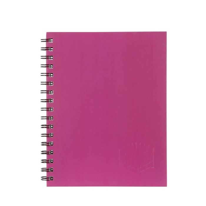Spirax Hard Cover Twin Wire Notebook A4 (200 pages) (Pink)