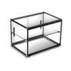 Exquisite Two Tiers Flat Glass Ambient Cake Display