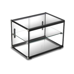 Exquisite Two Tiers Flat Glass Ambient Cake Display