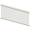 ProtectorAl 1201 - 2400 x 1200mm Pale Eucalypt Raked Up to 15º Picket Top Pool Fence Panel
