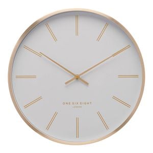 One Six Eight London  Otto 40cm White Silent Wall Clock