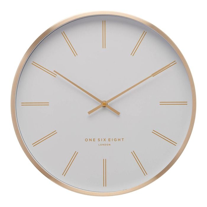 One Six Eight London  Otto 40cm White Silent Wall Clock