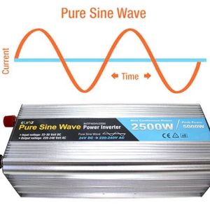 Elinz Pure Sine Wave Power Inverter 2500w/5000w 24v - 240v AUS plug Truck Car Caravan