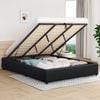 Alfordson Bed Frame King Gas Lift Storage Base Black