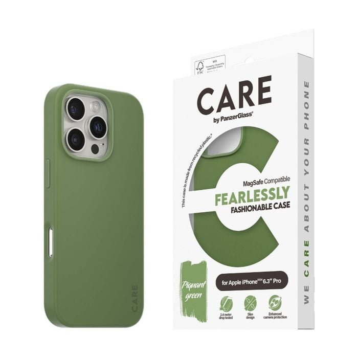 Panzer Fashion Mag-Safe Phone Case for iPhone 2024 Pro Recycled Plastic - Green
