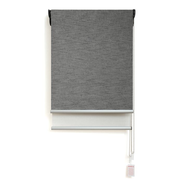 Windoware 240 x 240cm Pepper Boston Textured Day Night Roller Blind