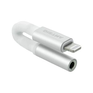 Antsig Silicone Lightning Male to 3.5mm AUX Female Audio Adaptor