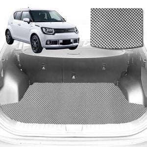6D Diamond Car Boot Mat for Suzuki Ignis 2016-Current-Cargo Mat-Grey-Outback GT