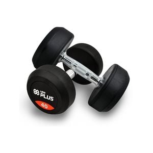 40lbs x 2 Commercial Grade Rubber Coated Cast Iron Dumbbell Hand Weight