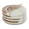 4pc Coast To Coast Home 10cm Rayee Inlay Coasters